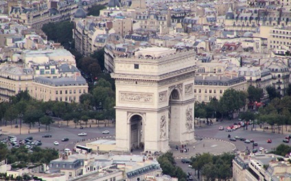 Champs Elysées and Arc de Thriomphe