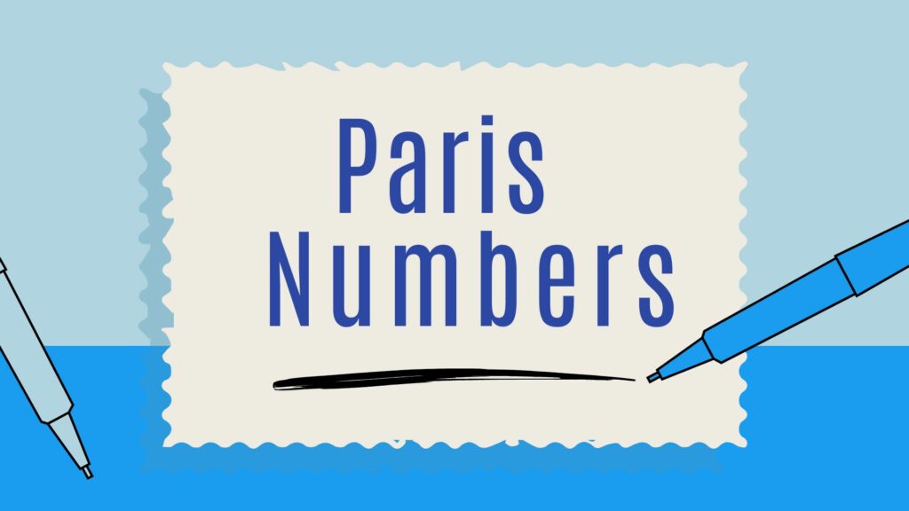 Paris,numbers,figures,Prisian,