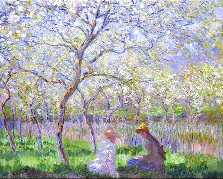 Printemps à Giverny by Claude Monet