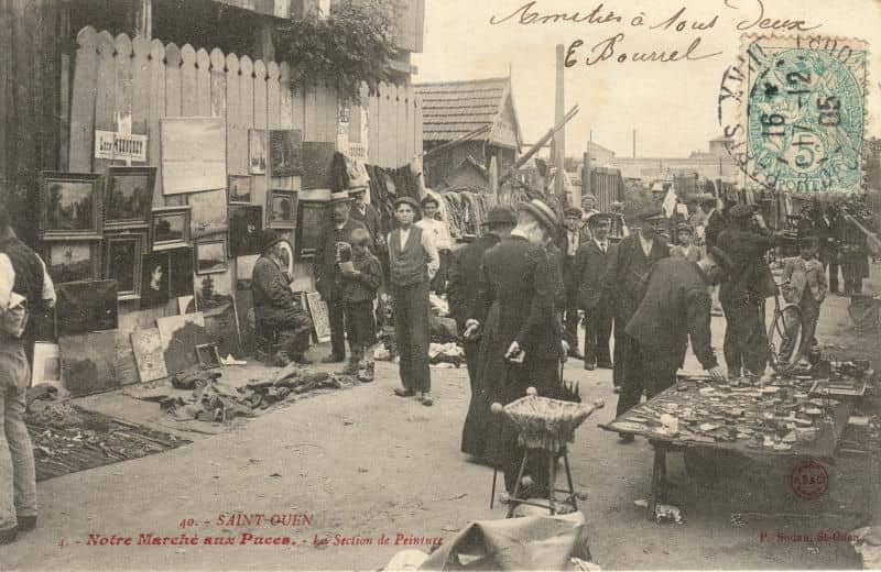 Puces de Saint Ouen old Photo