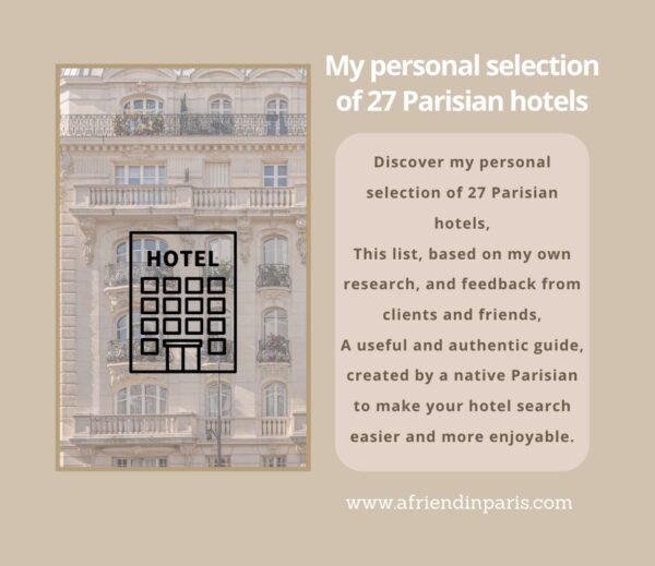 [PDF Sheet] - PARIS HOTELS LIST